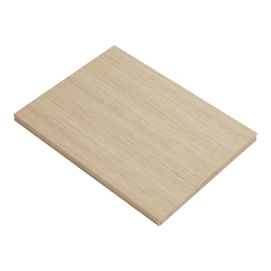 Light oak wood panel with a smooth, natural grain pattern, showcasing a warm beige tone.