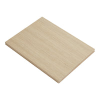 Light beige wooden board with subtle grain pattern, ideal for crafting or home decor projects.