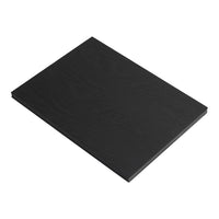 Black textured wood panel with a smooth finish, featuring a minimalist design. Perfect for modern decor.