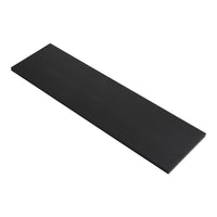 Sleek black flat panel with a matte finish, ideal for modern home decor or furniture design.