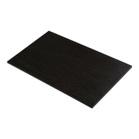 Black rectangular tabletop with a smooth, textured finish, perfect for modern home or office decor.