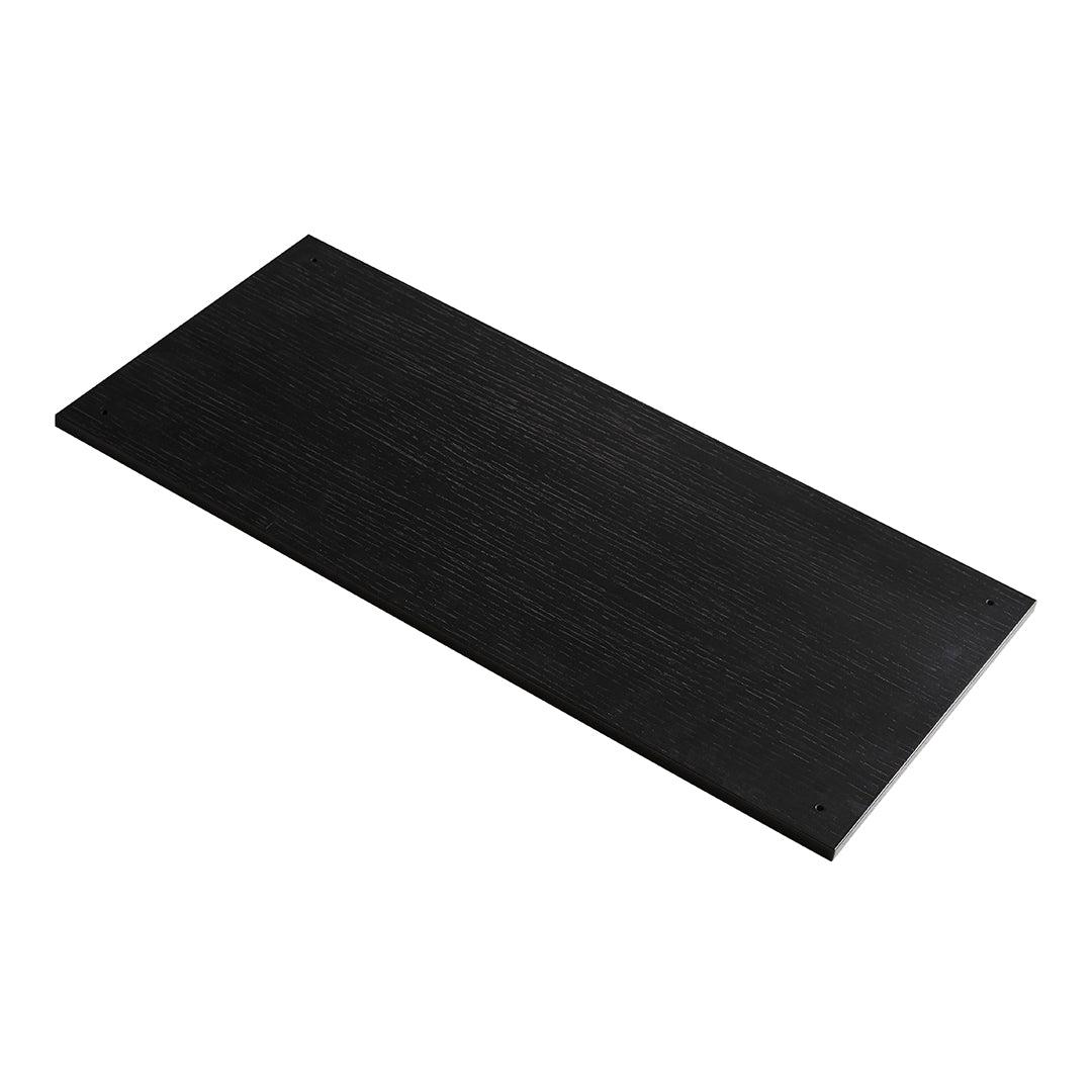 Sleek black rectangular panel with a smooth, matte finish, perfect for modern interiors or furniture design.