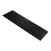 Sleek black mat with a smooth, solid texture, ideal for modern decor and utility.