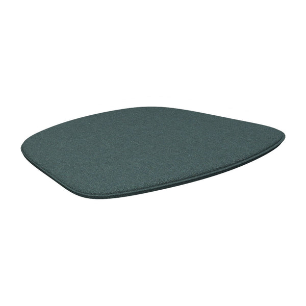 Teal-colored rounded corner desk mat with a plain textured surface. Ideal for a modern workspace.