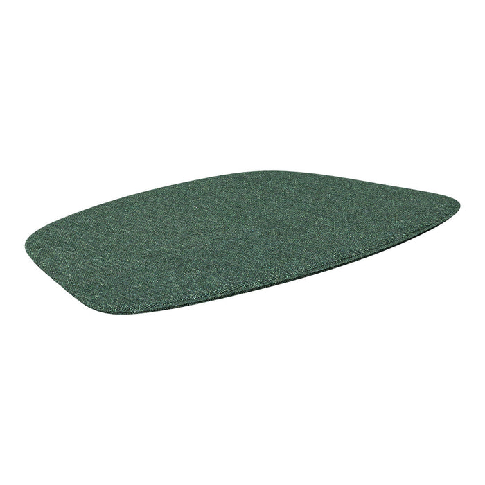 Green textured mat with a smooth, rounded shape. Ideal for enhancing any space.
