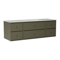 SU2409 Bathroom Vanity w/ Basin - 55.9" W
