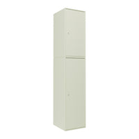 Light gray tall cabinet with a smooth, minimalistic finish and no visible patterns. Perfect for modern storage solutions.