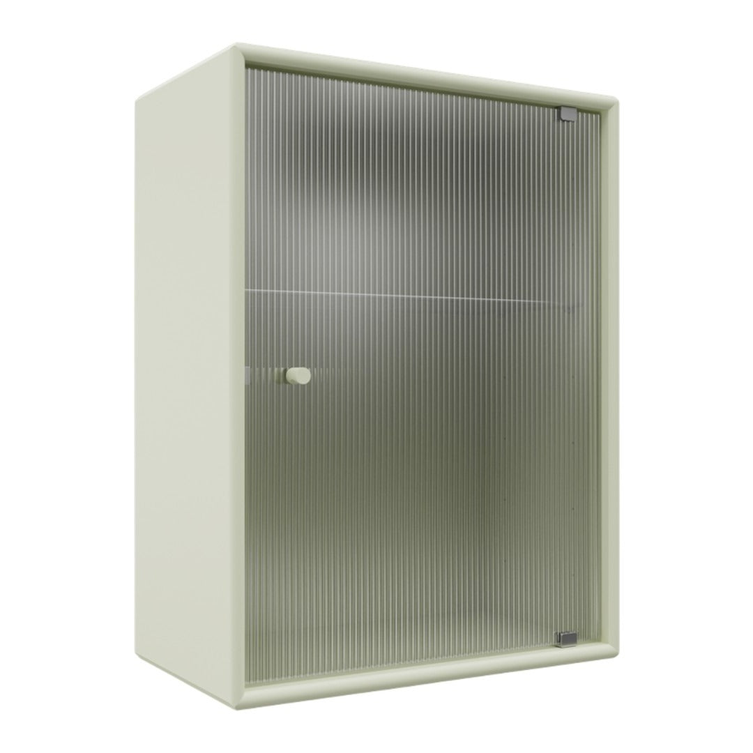 OS1225G Bathroom Cabinet w/ Rippled Glass Door