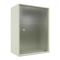OS1225G Bathroom Cabinet w/ Rippled Glass Door