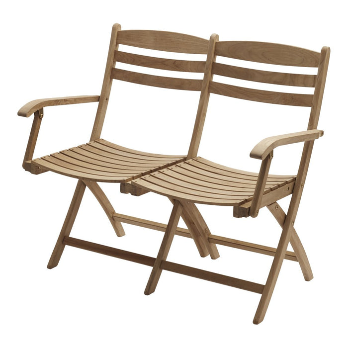 Natural wood finish with horizontal slats and a simple, classic design, showcasing a warm, rustic aesthetic.