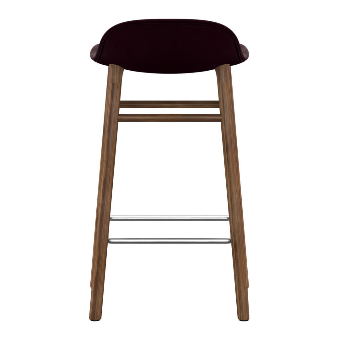 Form Counter Stool - Wood Legs - Upholstered