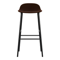 Form Bar Stool - Metal Legs - Upholstered