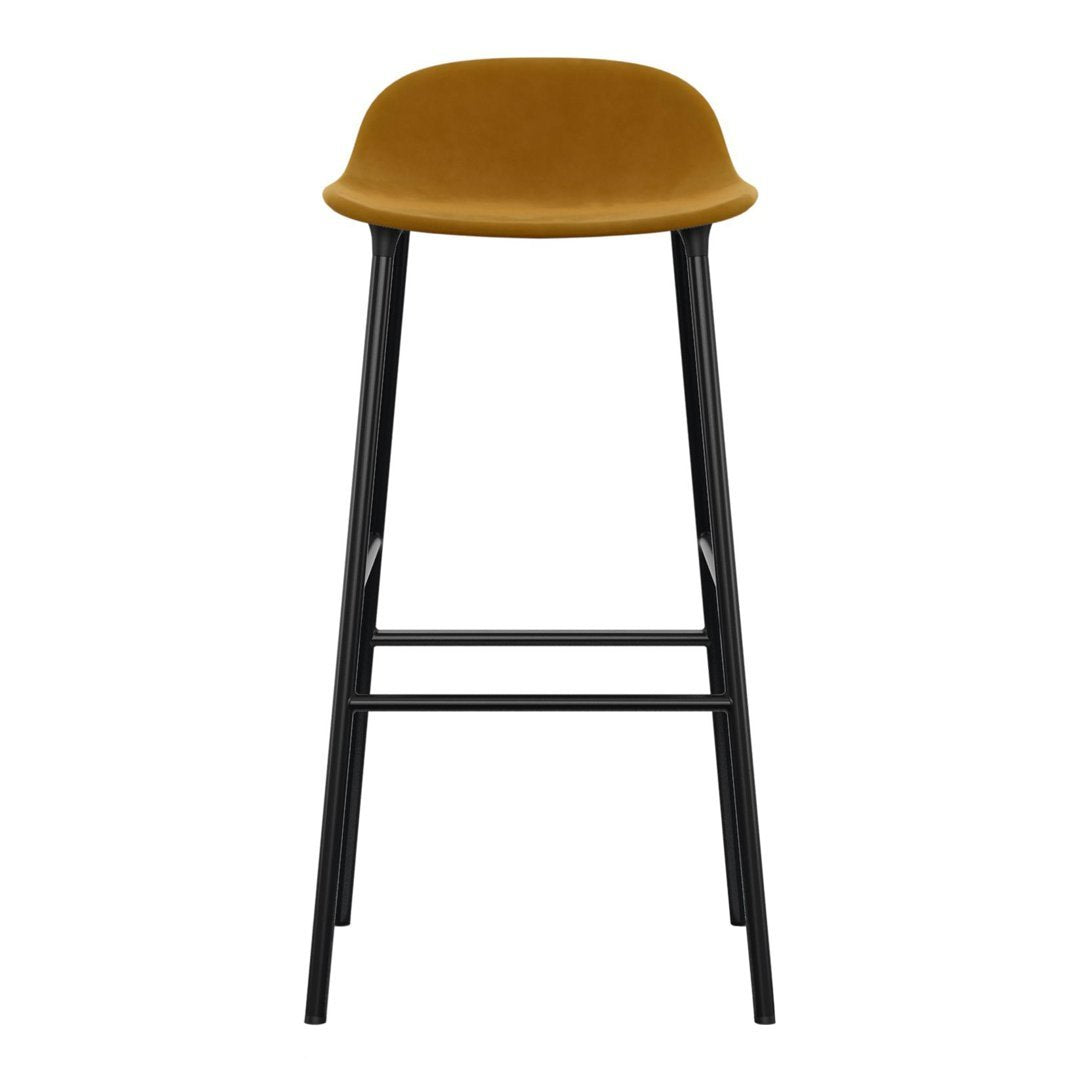 Form Bar Stool - Metal Legs - Upholstered