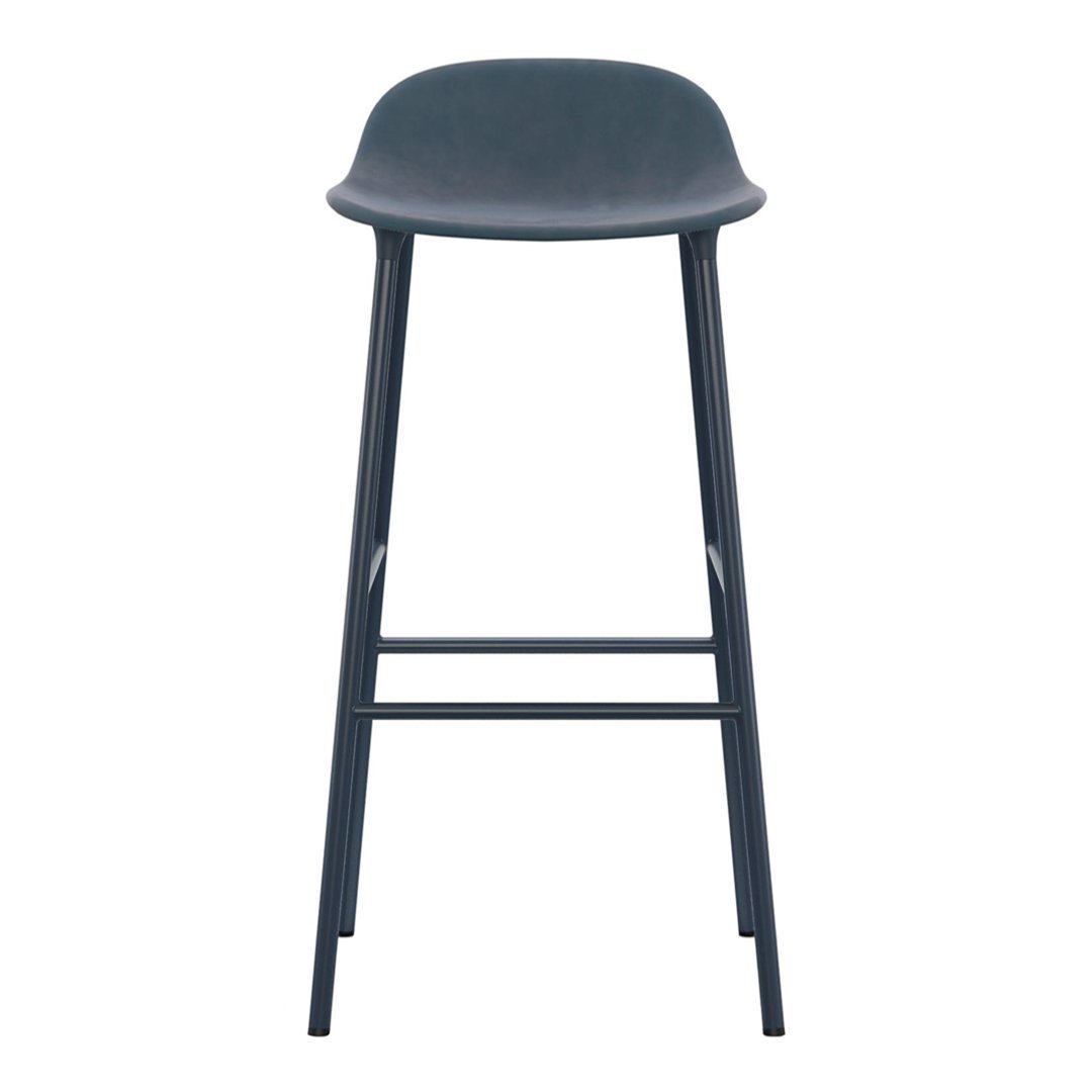 Form Bar Stool - Metal Legs - Upholstered