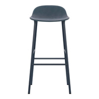 Form Bar Stool - Metal Legs - Upholstered