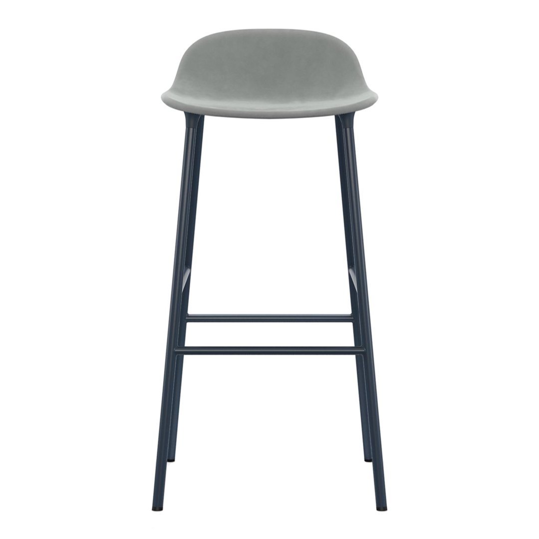 Form Bar Stool - Metal Legs - Upholstered
