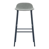 Form Bar Stool - Metal Legs - Upholstered