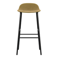 Form Bar Stool - Metal Legs - Upholstered