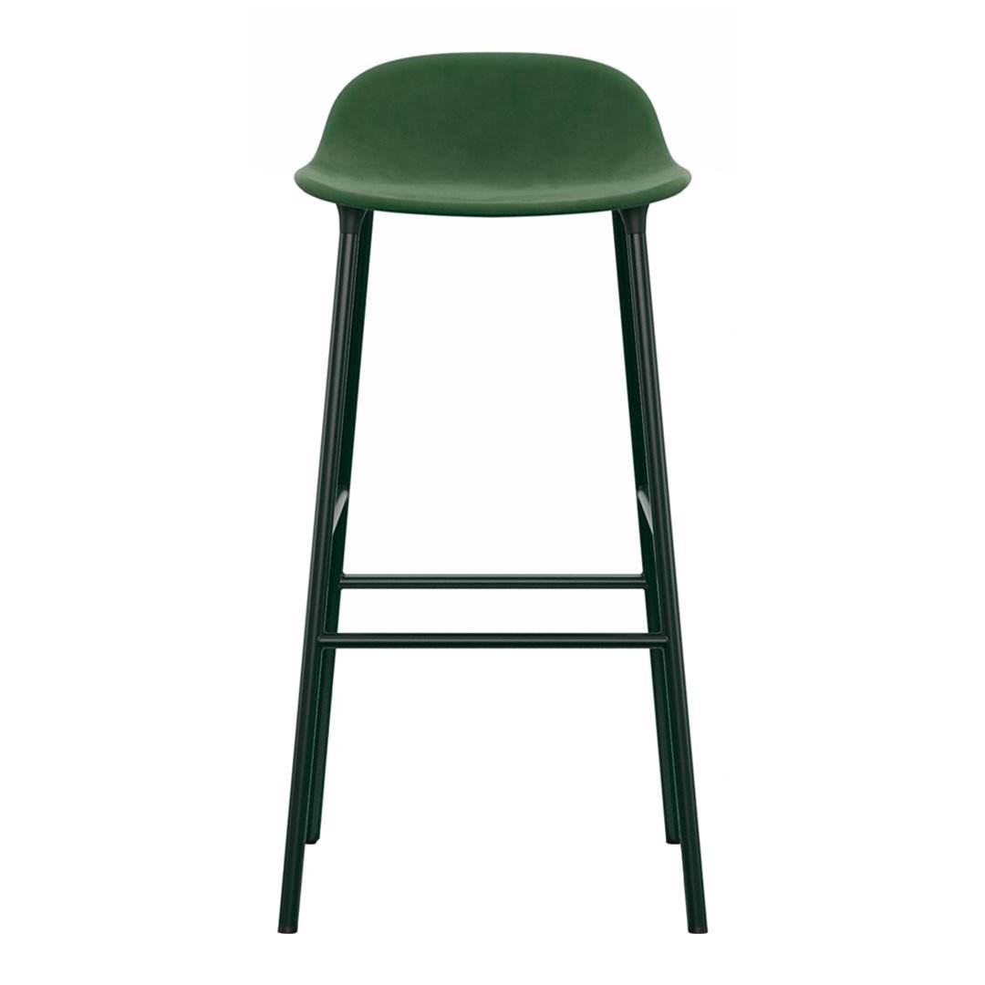 Form Bar Stool - Metal Legs - Upholstered