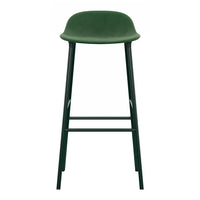 Form Bar Stool - Metal Legs - Upholstered