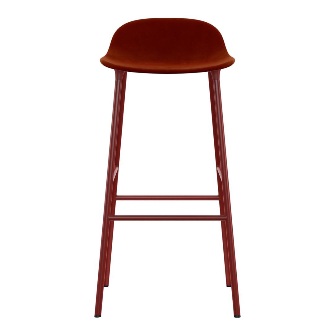 Form Bar Stool - Metal Legs - Upholstered