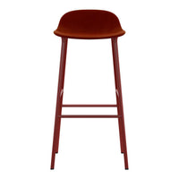 Form Bar Stool - Metal Legs - Upholstered