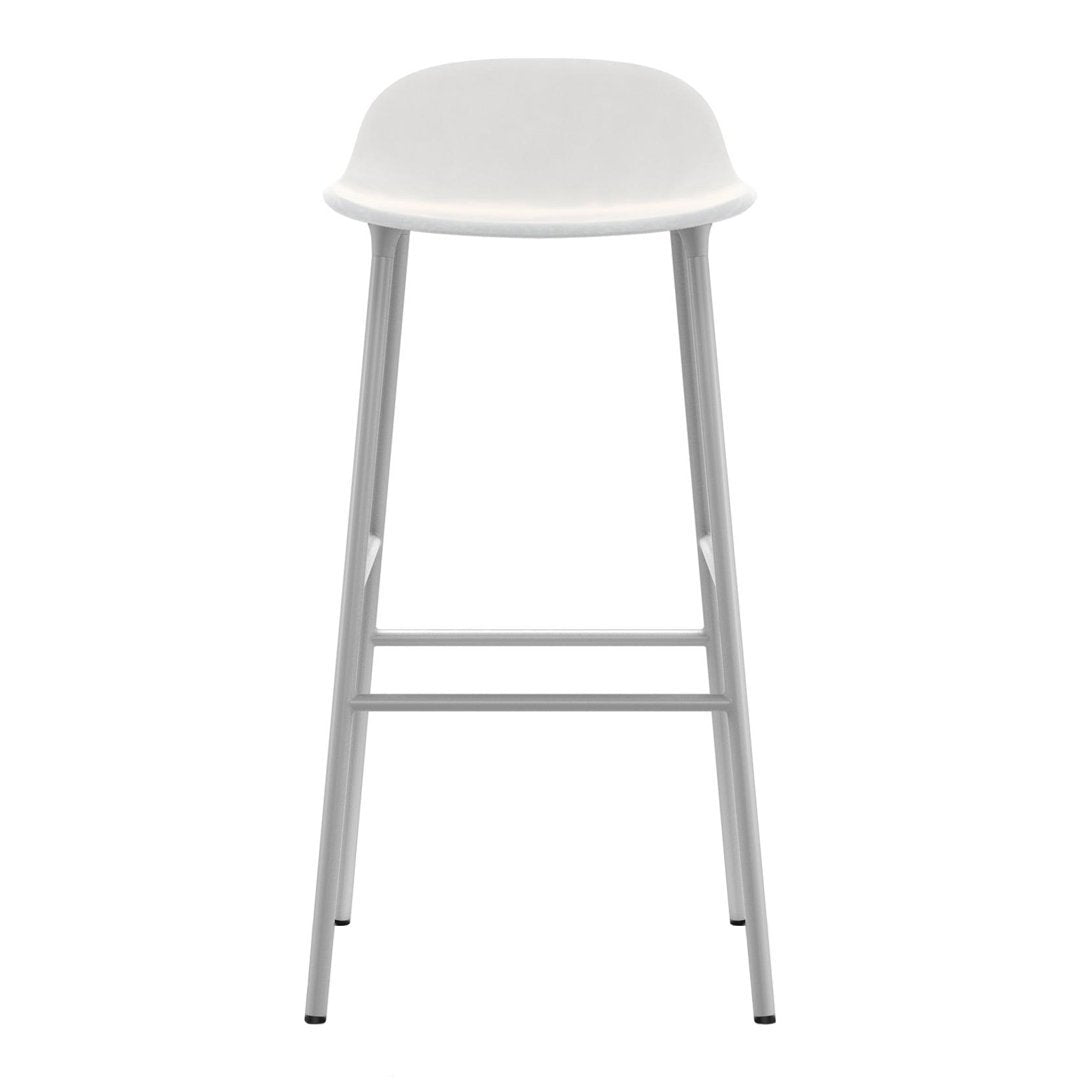 Form Bar Stool - Metal Legs - Upholstered