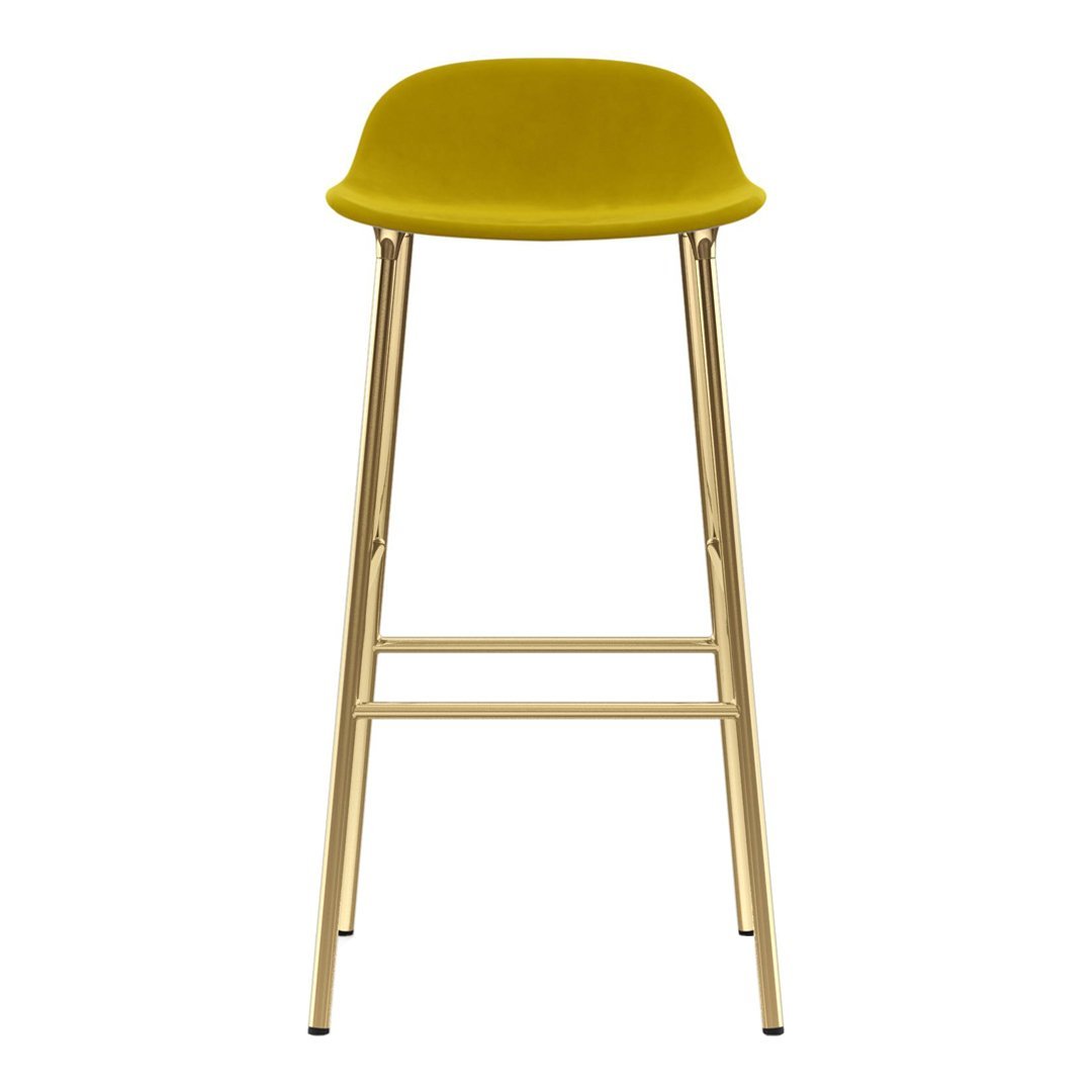 Form Bar Stool - Metal Legs - Upholstered
