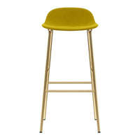 Form Bar Stool - Metal Legs - Upholstered