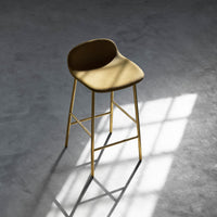Form Bar Stool - Metal Legs - Upholstered
