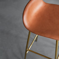 Form Bar Stool - Metal Legs - Upholstered