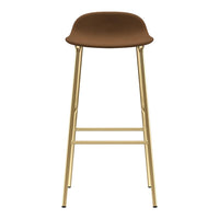 Form Bar Stool - Metal Legs - Upholstered