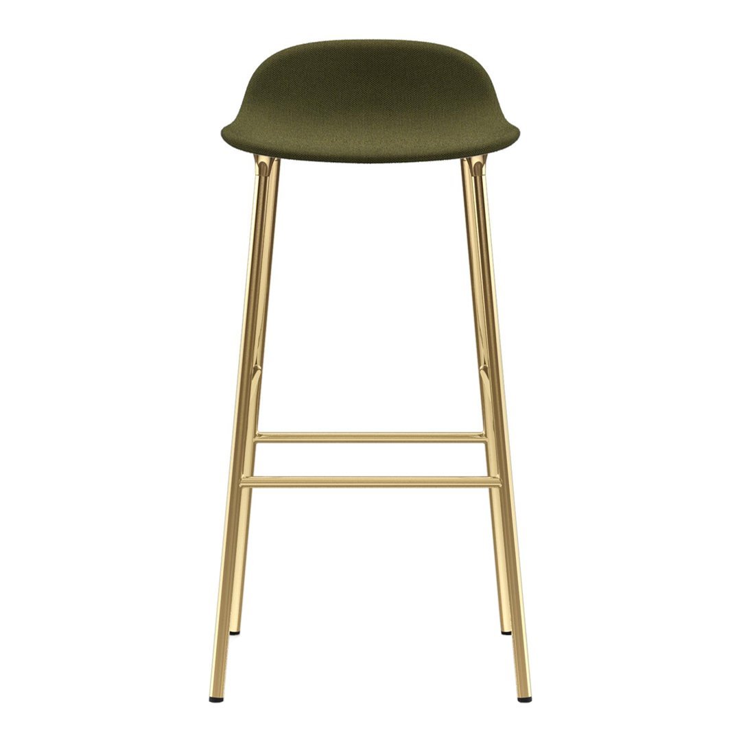 Form Bar Stool - Metal Legs - Upholstered