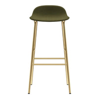 Form Bar Stool - Metal Legs - Upholstered