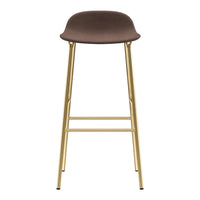 Form Bar Stool - Metal Legs - Upholstered