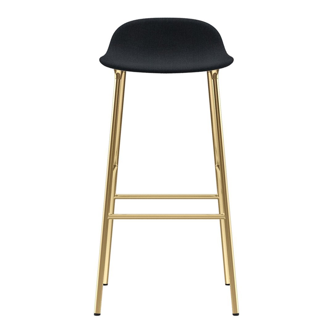 Form Bar Stool - Metal Legs - Upholstered