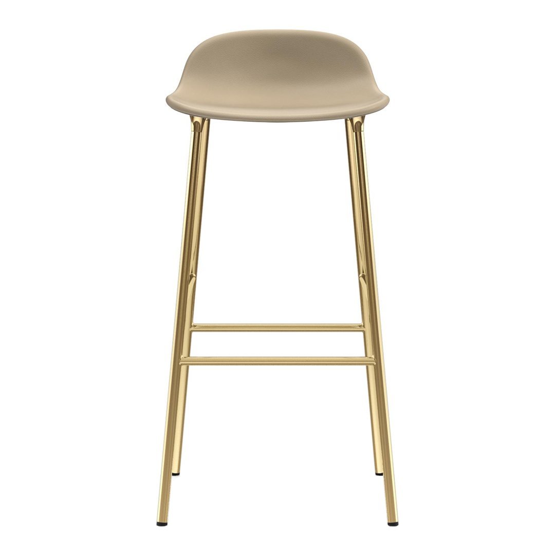 Form Bar Stool - Metal Legs - Upholstered