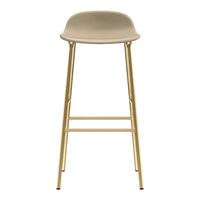 Form Bar Stool - Metal Legs - Upholstered