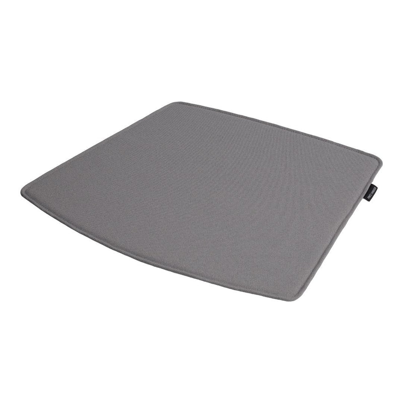 Gray ergonomic seat cushion with subtle texture, perfect for comfort and support. Ideal for home or office use.