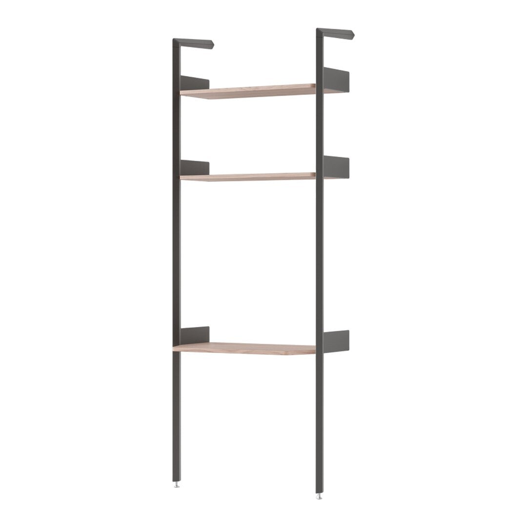 Rombe IF2 Modular Shelving System - Full Bay Shelves + Desk