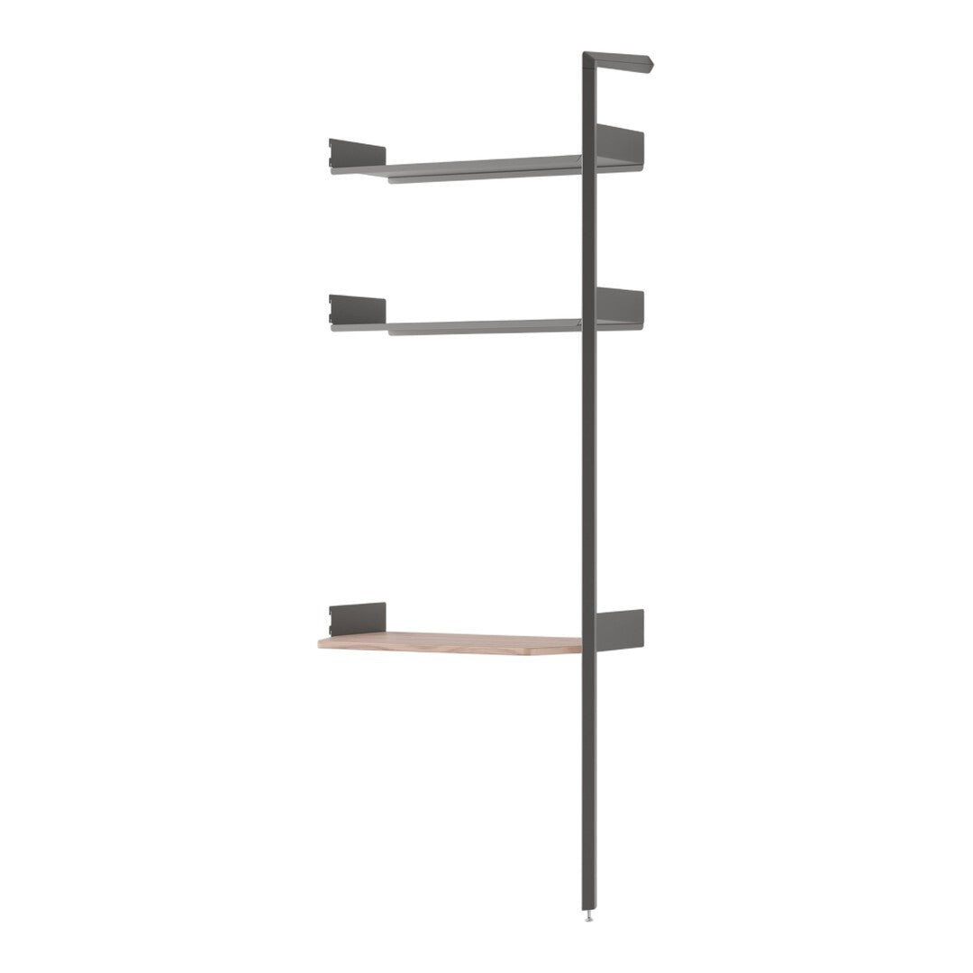 Rombe IF5 Modular Shelving System - Add-on Bay Shelves + Desk