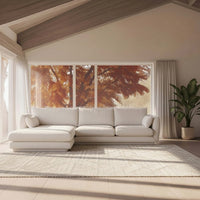 Bloom 2-Seater Sofa w/ Chaise Lounge - Plinth Base