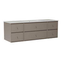 SU2409 Bathroom Vanity w/ Basin - 55.9" W