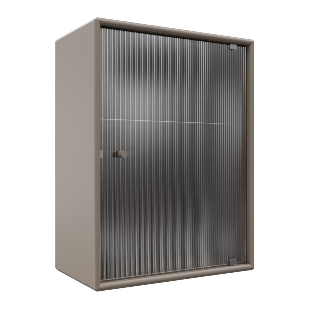 OS1225G Bathroom Cabinet w/ Rippled Glass Door