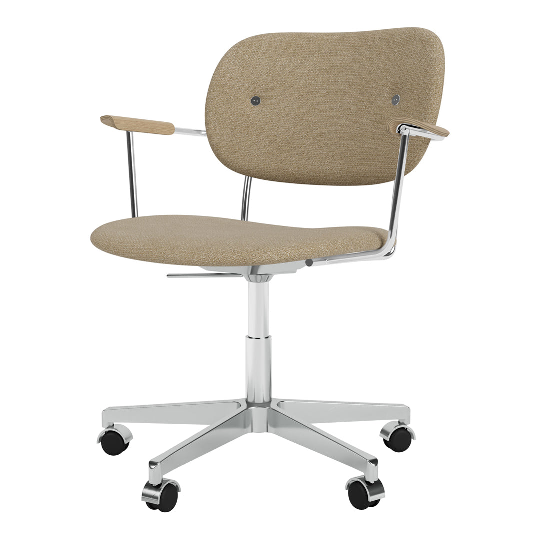 Co Office Armchair - Fully Upholstered - Swivel Base w/ Castors