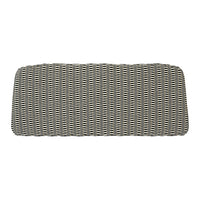 Gray and cream striped pattern on a rectangular fabric surface, offering a modern and stylish design.