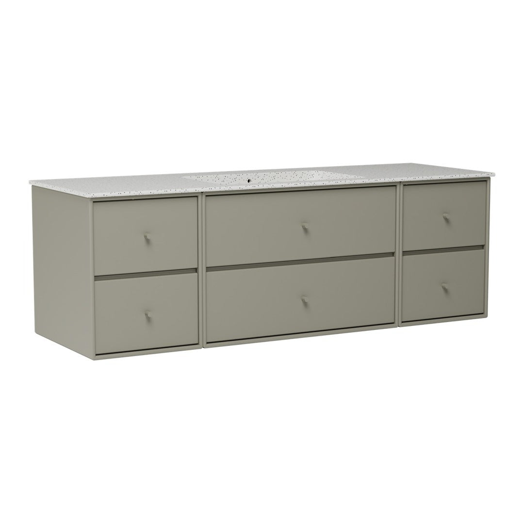 SU2409 Bathroom Vanity w/ Basin - 55.9" W