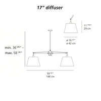 Modern pendant light with a sleek design in white with geometric patterns on the shades, ideal for stylish decor.