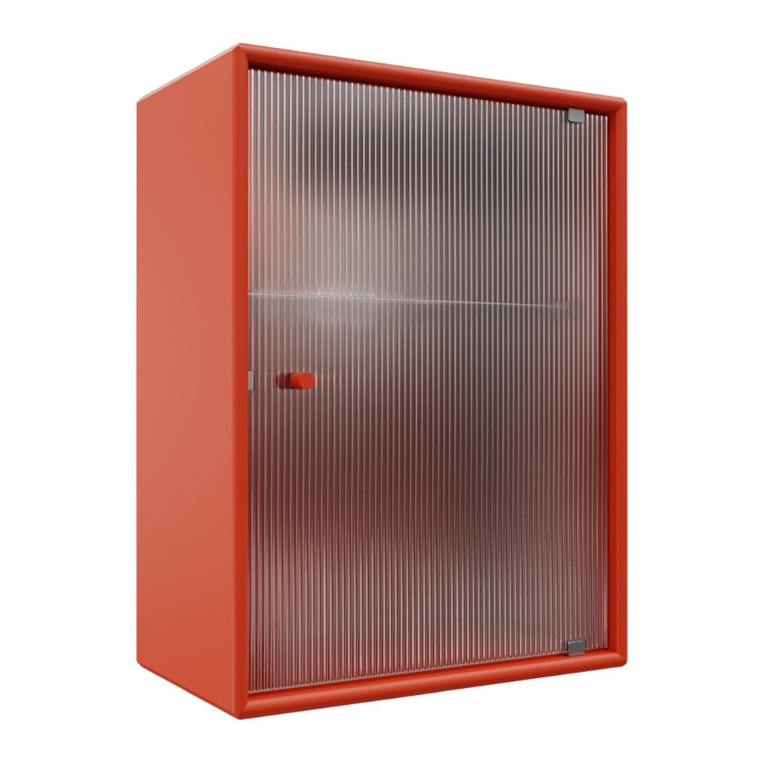 OS1225G Bathroom Cabinet w/ Rippled Glass Door