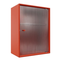 OS1225G Bathroom Cabinet w/ Rippled Glass Door